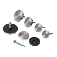 12-30mm Stainless Steel Screw Cap Flat Decorative Mirror Screws Snap Caps Covers