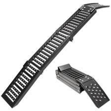 Folding Steel Car Dual Purpose Motorcycle Van Trailer Loading Ramp Single