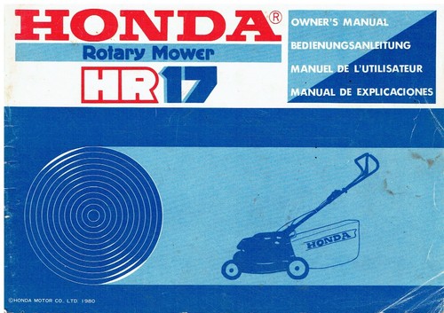 Honda hr17 petrol - honda, petrol-engined