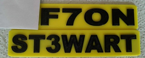 Small bike regi number - small, 3d
