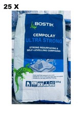 25 x Bostik Cempolay Ultra Strong Resurfacing and Self-Levelling Compound 20kg