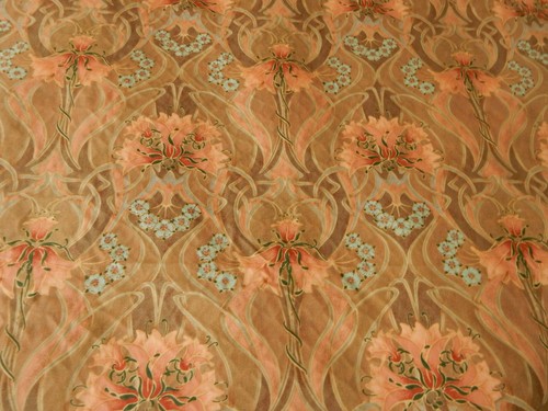 Upholstery fabric art nouveau - fabric,
