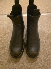 ZARA Brown Chunky Chelsea Boots
