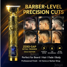 Beard Hair Trimmer for Men Professional Cordless Zero Gapped Edgers Clippers