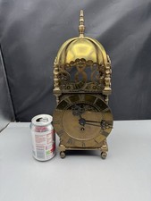Vintage Brass Lantern Clock XXL Swiss Movement Mappin & Webb Working Project