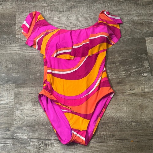 Trina turk pink - orange, swirl