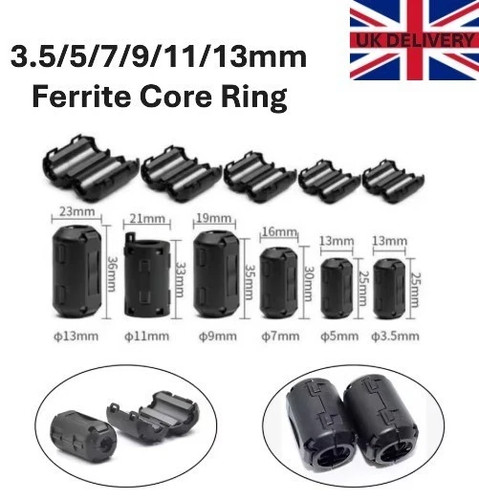 13mm ring core ferrite - 3.5-13mm,