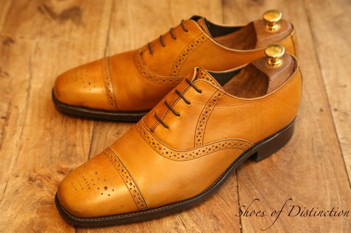 Barker tan leather oxford - barker,