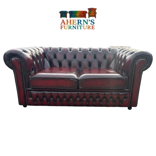 Sofas saxon oxblood leather - sofas,