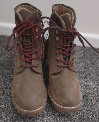 Ladies khaki tartan - tu,