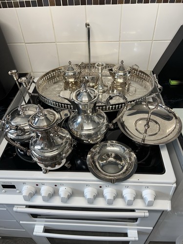 Vintage silver plated tea - vintage, silver-plated