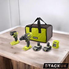 Ryobi 18V ONE+™ Cordless Combi Drill & Torch Starter Kit (2 x 2.0Ah)