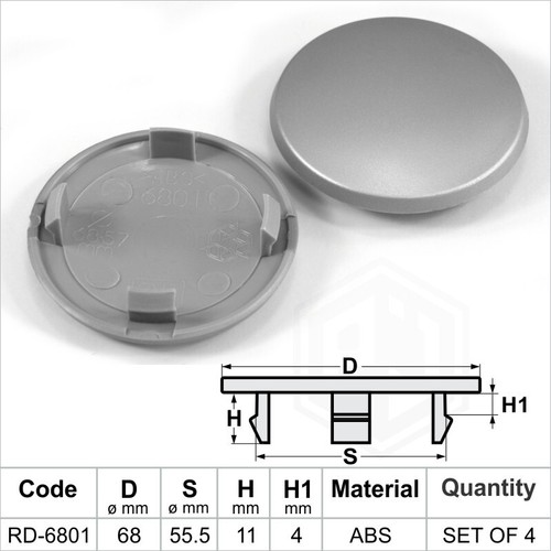 68 mm wheel - 4x,