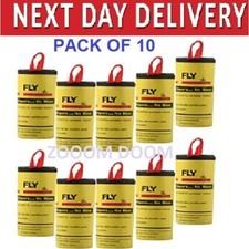 10 Fly Insect Catcher Paper Sticky Glue Bug Trap Killer Strong Roll Tape Strip