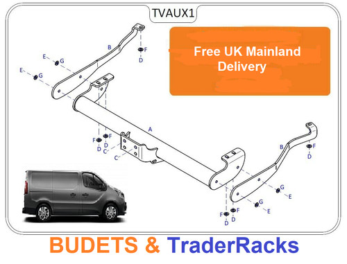 Renault trafic tow bar 2014 - tow,