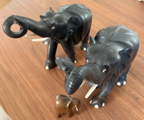 Vintage pair hand carved - of, hand-carved