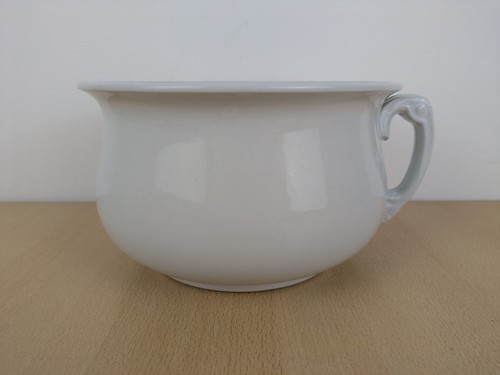 Vintage chamber pot white - vintage,