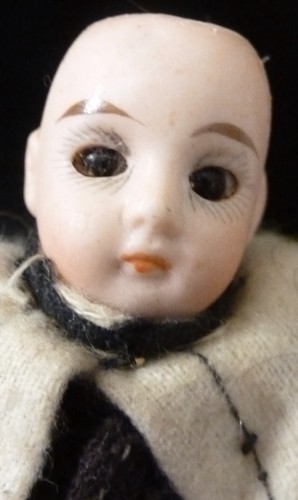 Small antique doll - , 13cm