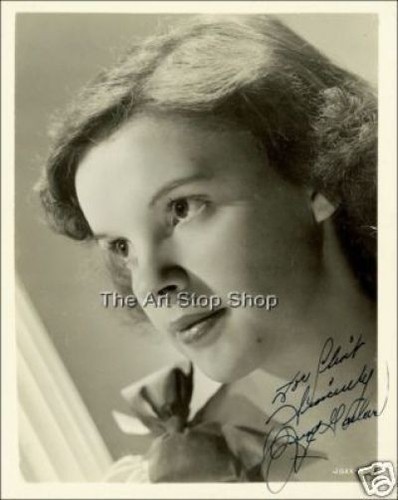 Judy garland autographed - judy, photo
