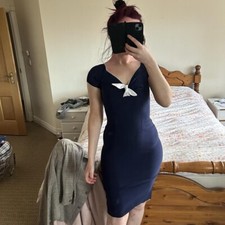 Dark Blue Retro Vintage Dress 