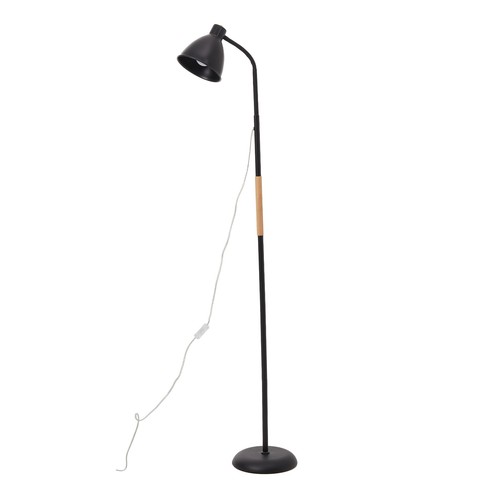 Black industrial floor lamp - floor,