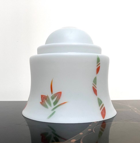 Art deco opaline glass lamp - glass,