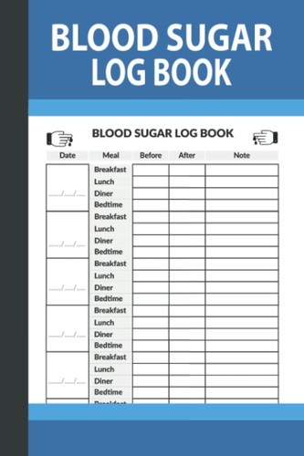 Blood sugar log - sugar, book:blood