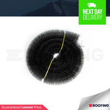 Genuine Hedgehog Gutter Brush Leaf Guard Pack 100mm x 4m | Gutterbrush | BLACK 