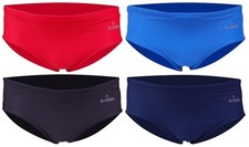 ACCLAIM Classic Mid Plain Brief Trunks Boys Teen Tie Cord Lycra Swimming Seconds