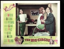 Big Circus Card #3 Rhonda Fleming Red Buttons Kathryn Grant Romance