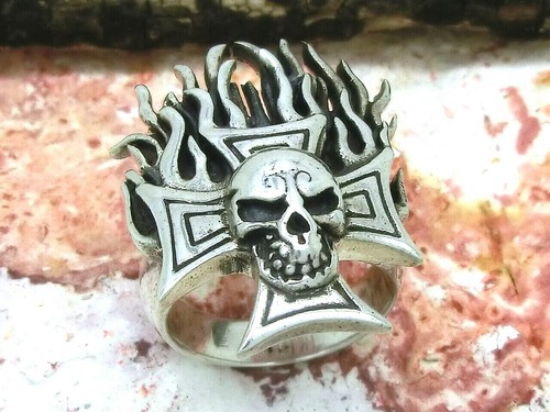 Iron cross skull - iron,