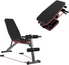 Adjustable Foldable Weight Bench Strength Training Full Body Workout Incline Gym