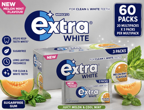 Wrigleys extra white melon - extra,
