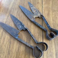 2 x Antique Vintage Steel