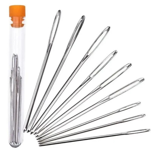9pcs large eye - large, needles