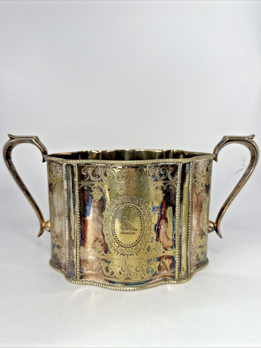 Antique silver plated sugar - silver,