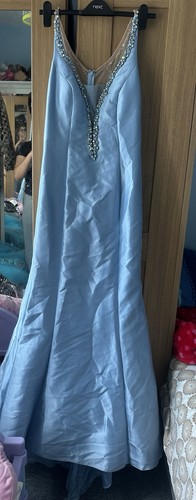Sherri hill blue beaded neck - sherri,