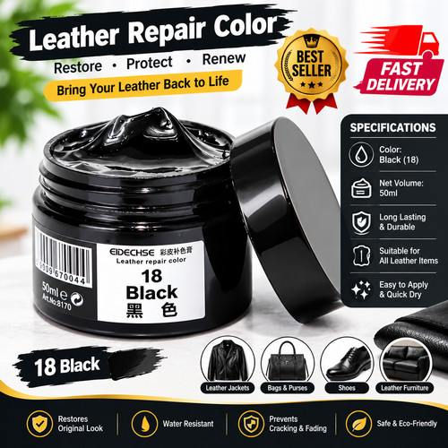 Leather vinyl black - black, dye