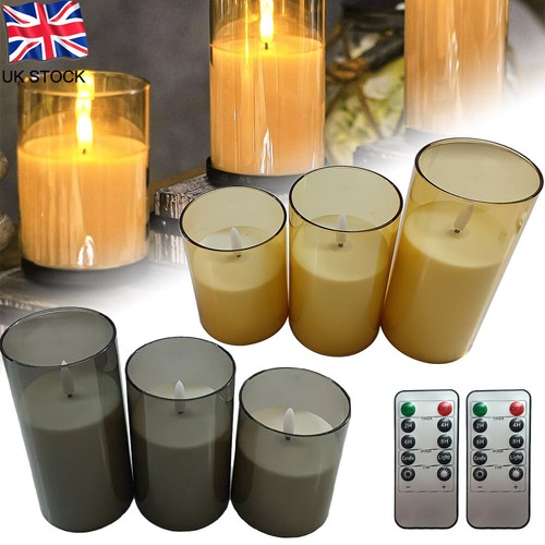 3pcs candle flameless candles - 3pcs,