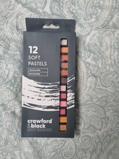 Pack of 12 Assorted Skin Tone Colour Soft Pastels Sticks Portrait Art Drawing
