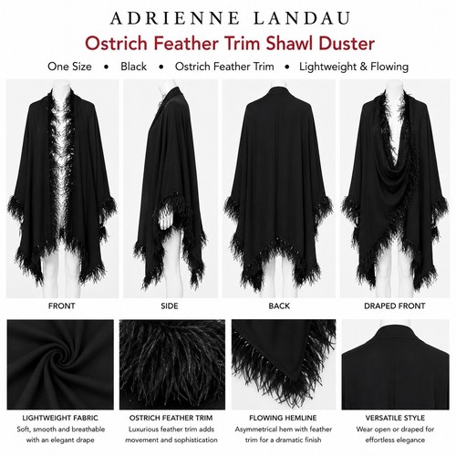 Adrienne landau black ostrich - landau,