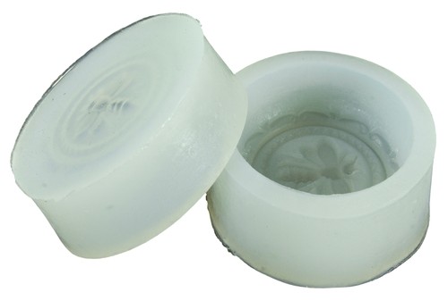 Silicone soap mould round - soap,