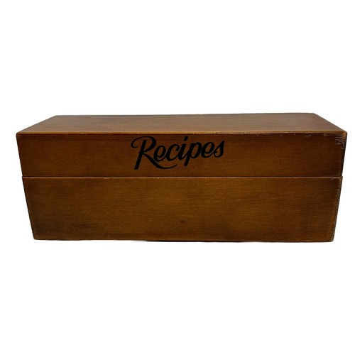 Vtg recipe file box - recipe,