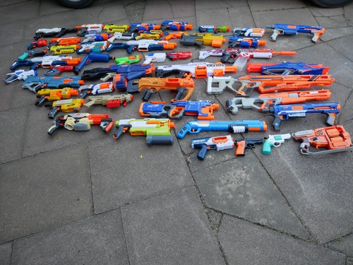 Nerf job lot guns - lot,,