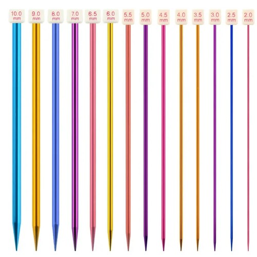 Pair aluminium knitting - ,