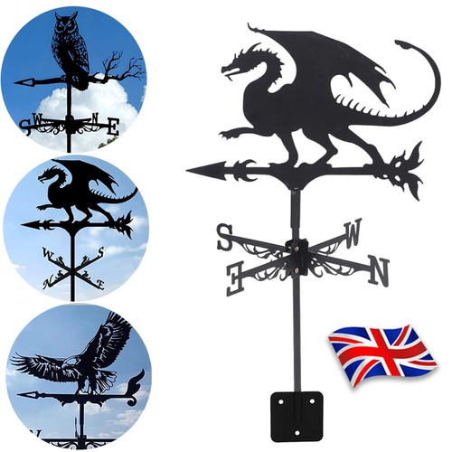 Standing metal weather - metal, vane