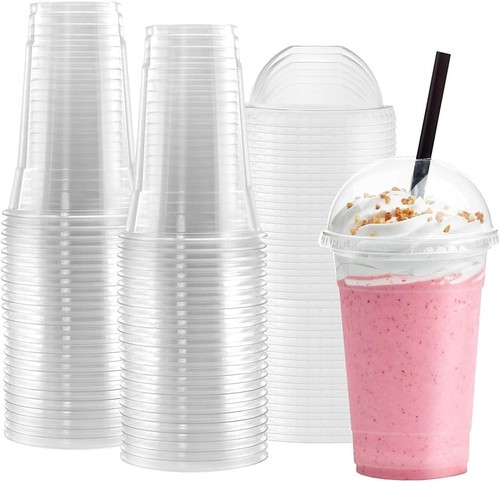 Reusable smoothie cups domed - reusable,