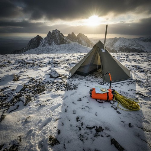 Hot tent with heater - with,