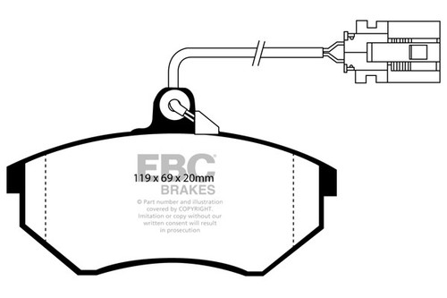 Ebc ultimax front brake pads - ebc,