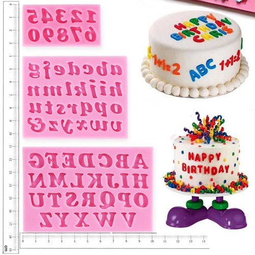 3pcs silicone alphabet number - 3pcs,